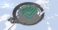 A floating ocean monument seen in Skyblock.net's maps (Image via Skyblock.net)